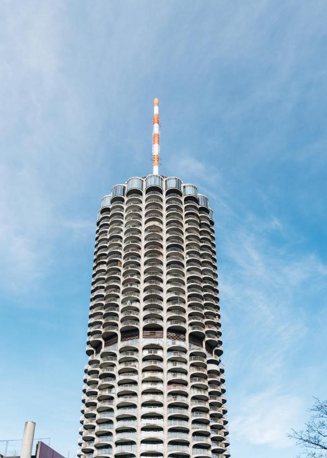 Great City View I 26 Floor I Netflix And Boxspringbed Augsburgo Exterior foto
